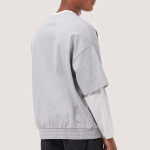 Nouveau style tendance, t-shirts en coton à manches longues personnalisés, style streetwear, nouvelle arrivée, design à double manches, nouveau style tendance - Product Image 2