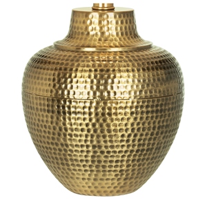Elegant design Hammered Gold <b>Table</b> Lamp Luxury Textured Metal Base White Fabric Shade Elegant <b>Bedside</b> Nightstand Light Home Deco - Product Image 2