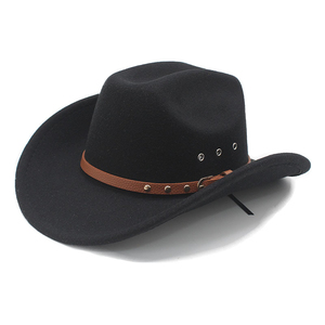 Western Retro Ethnic Style Fedora <b>Hat</b> Printed Character Cowboy <b>Hat</b> Ribbon Waterproof for Casual <b>Summer</b> Outdoor Business Wear - Product Image 3