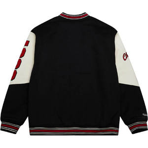 Blouson Bomber Varsity Style Collège Vintage OEM de Haute Qualité avec Détails Contrastants et Broderie en Cuir et Laine - Product Image 6