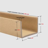 Protectores de Esquinas de Cartón en Forma de U de Calidad de Exportación, Protectores de Esquinas de Papel Duraderos para Uso en Envíos y Logística