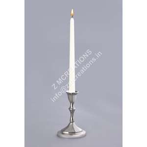 Support de bougie conique en aluminium, design moderne, résistant à la chaleur, fait main, de haute qualité, pour mariages, événements de Noël - Product Image 1