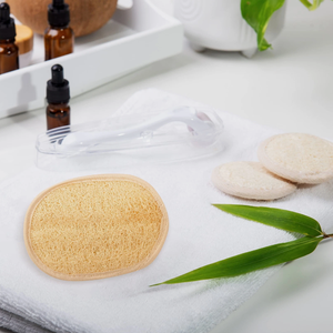 Handcrafted Natural Loofah Bath Sponge Featuring Fine Woven Texture and Durable Cotton Hanging Cord Premium Bathroom Accessory - Product Image 6
