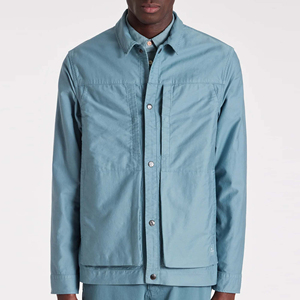 Casual <b>Canvas</b> <b>Jacket</b> Regular Fit XS-XXL Standing Collar Zippered Closure Plain Dyed for Spring Autumn Seasons - Product Image 1