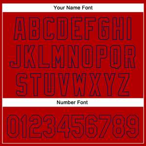 เสื้อเบสบอลสีน้ำเงินกรมท่าแดงแบบมืออาชีพ 160 GSM โพลีเอสเตอร์ ชุดกีฬาประสิทธิภาพสูง โลโก้แบบกำหนดเอง ชื่อผู้เล่น หมายเลข โรงงาน OEM - Product Image 5