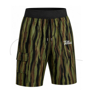 Shorts de sport décontractés pour hommes en polyester et coton de haute qualité, taille élastique, respirants, séchage rapide, nouvelle arrivée, personnalisables, Sunnah - Product Image 4