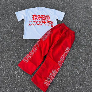 Conjunto de verano holgado para hombre, camisa de manga corta y pantalones cortos, conjunto informal para vacaciones en la playa - Product Image 2