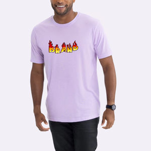 T-shirt Hip-Hop Homme 100% Coton, Impression Numérique Personnalisée, Couleur Unie, Coupe Ample, Respirant, Anti-Plis – Meilleure Vente - Product Image 1