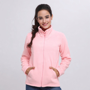 Chaqueta de Forro Polar Sólido para Mujer, Cuello Alto, Antiestática, Forro Polar Sherpa, Cortavientos, Abrigo de Invierno y Otoño para Mujer, Chaqueta de Forro Polar Suave - Product Image 3