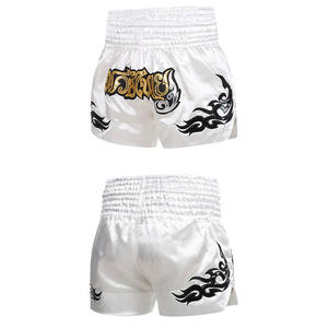 Proveedor de Pantalones Cortos de Muay Thai al por Mayor, Pantalones Cortos Tailandeses de Satén Personalizados, Cintura Alta, Fábrica de Exportación OEM - Product Image 4