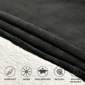 High Quality <b>Blanket</b> Hoodies Custom Logo Soft <b>Plush</b> Oversized Hooded <b>Blanket</b> For Men Women Home And Winter Wholesale - Product Image 5