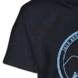 T-shirt graphique à manches courtes pour jeunes noirs, imprimé bleu à contour rond, col rond, décontracté, léger, tendance, pour enfants - Product Image 2