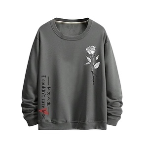 Sudadera Casual de Alta Calidad 100% Algodón para Hombre, Estampado de Nuevo Diseño, Cuello Forrado, Manga Larga, Felpa Francesa Gruesa - Product Image 1