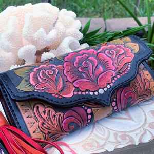 Cartera de Cuero 100% Genuino, con Protección RFID, Cierre de Broche, Elegante, Nueva Moda 2026, Portátil, Gran Capacidad - Product Image 1