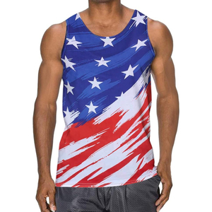 Uniformes de Running Personalizados para Hombre, Conjunto Deportivo Transpirable de Camiseta sin Mangas y Pantalones Cortos con Diseños Sublimados, Gran Venta - Product Image 5