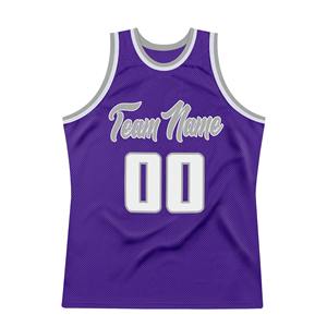 Maillot de basket-ball unisexe violet sans manches, col rond, nom de l'équipe sublimé, 00, maille polyester, adulte, toutes saisons, coupe classique, 2027 - Product Image 1