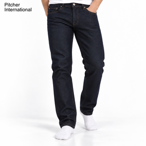 Custom <b>Mens</b> Blue <b>Jeans</b> Stonewash Denim Bulk Wholesale <b>Jeans</b> Factory for US Casual Fashion Brands Private Label - Product Image 2