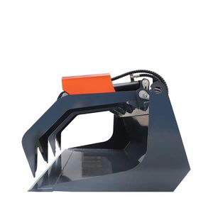 Benna a grappolo con fondo solido per skid steer da 72 pollici, bracci a doppio cilindro, capacità 3000 libbre, 30-70 HP per escavatore da 2 tonnellate TMG GB72 - Product Image 2