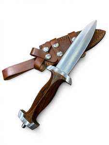 มีดเหล็กกล้าไร้สนิม Iron Crown Forge XDD-281 สำหรับตั้งแคมป์ ใบมีดตรง ความหนา 4 มม. ความยาวรวม 12 นิ้ว ประกอบเองได้ - Product Image 1