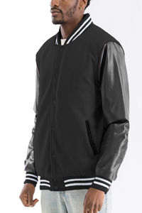 Stylish Fashionable <b>Men</b> Raglan Long Sleeve Casual Varsity <b>Jacket</b> High Quality Cotton Bomber Baseball Plus Size <b>Men's</b> - Product Image 4