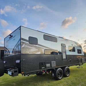 Caravane Mini 4x4 Moderne Économique pour 4 Personnes, Remorque de Camping Tout-Terrain en Fibre de Verre avec Douche et Toilettes pour Aventures en Plein Air - Product Image 3