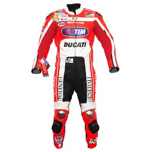 ชุดแข่งมอเตอร์ไซค์ Nicky Hayden MotoCP Rucati 1 ชิ้น หนังวัว/หนังจิงโจ้ สำหรับขับขี่มอเตอร์ไซค์/จั๊มสูท MotoCp/ชุดสำหรับนักขี่มอเตอร์ไซค์ระดับมืออาชีพ - Product Image 1