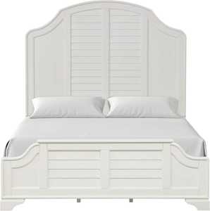 Cadre de lit moderne en pin massif durable, style côtier, avec tête de lit à lattes, nécessite un sommier, design de mobilier traditionnel - Product Image 4