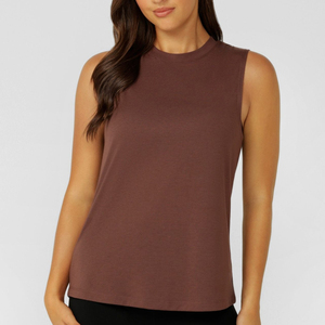 Camiseta Deportiva Informal para Mujer, de Color Sólido, Sin Mangas, Cómoda, para Hacer Ejercicio - Product Image 1