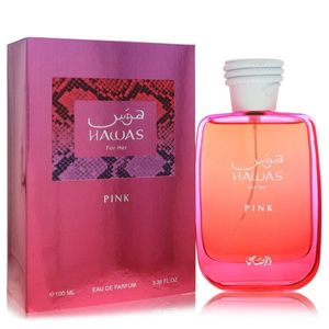Hawas <b>Pink</b> Women's Eau De Parfum <b>Spray</b> 3.38 oz Alluring Fragrance - Product Image 1