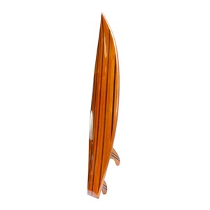 Planche à pagaie courte en bois artisanale pour sports nautiques sur lac et rivière, pour usage récréatif, 192Lx47Wx21H cm - Product Image 2