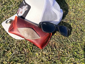 Slim Profile Classic Luxury Genuine Leather <b>Glasses</b> <b>Case</b> Water Resistant Lightweight Wholesale International Shipping LGC-0174 - Product Image 6