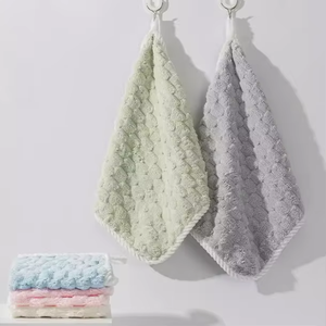 Luxury Hand Towel Thick High GSM Cotton Washcloth for Gym Salon Spa Bathroom OEM Wholesale Manufacturer Soft Knitted Cotton - Product Image 3