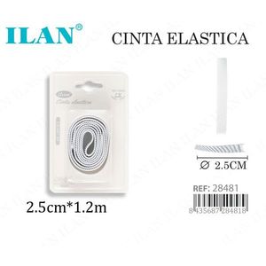 Nastro Elastico Ilan 2,5 Cm X 1,2 M Per Lavori Artigianali E Cucito - Product Image 1