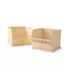 Rattan Basket Hot Sale New Design Handmade Natural Eco Friendly Storage <b>Bin</b> Home Decor Multi Use Laundry Manufacturer - Product Image 3