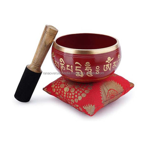 ชามร้องเพลงทำจากทองเหลืองทำด้วยมือที่เหนือกว่าเหมาะสำหรับการพักผ่อนและการรักษาเสียงมาพร้อมกับค้อนและเบาะราคาไม่แพง - Product Image 5