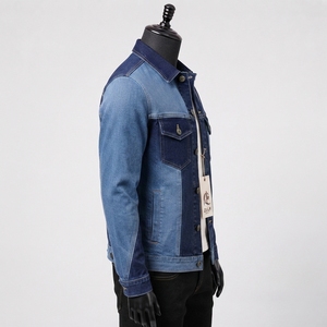 Chaqueta Vaquera Oversize para Hombre, Tela Vaquera Resistente, Corte Holgado, Cierre de Botones, Múltiples Bolsillos, Estilo Urbano Moderno, Ropa Casual de Exterior, OEM - Product Image 4