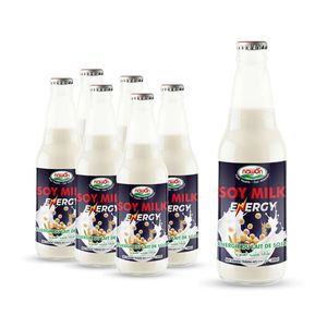Leche de Soya con Sabor a Melón, Bebidas NAWON de Vietnam, Bebida de Leche Vegetal a Base de Soja, 300 ml, Envasada en Botella de Vidrio, Alta Nutrición, Bajo Contenido de Grasas, OEM - Product Image 1