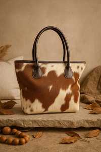 Leather Hair On Tote Bag Cowhide Handbag Women Shoulder Purse Fashion Travel Stylish <b>Shopper</b> Tote LHTB-0014 - Product Image 5