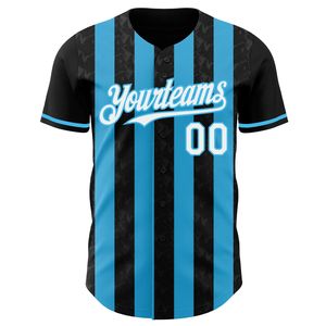 Custom Team Baseball Jersey 100% Polyester Printed Short Sleeve Breathable Quick Dry Sportswear Summer Winter - Product Image 6