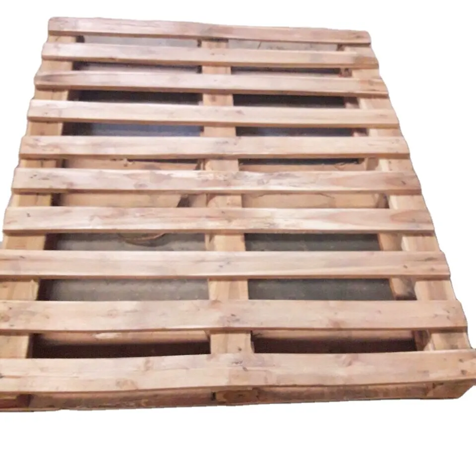 Paleta de madeira resistente 1200x1000, bloco de madeira natural de pinha vietnamita para uso de transporte