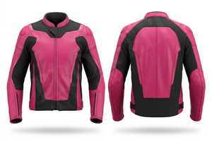 เสื้อแจ็คเก็ตมอเตอร์ไซค์หนังแท้ Pro Felt Custom Safety Apparel สำหรับผู้ชาย ดีไซน์ทันสมัย พร้อมแผงตาข่ายเพื่อการระบายอากาศ - Product Image 2