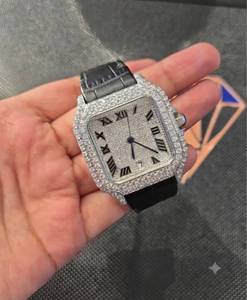 Reloj de Pulsera de Lujo para Hombre con Esfera Cuadrada Analógica de Cristal Resistente al Agua, Números Romanos, Cuarzo y Correa de Acero Inoxidable - Product Image 1