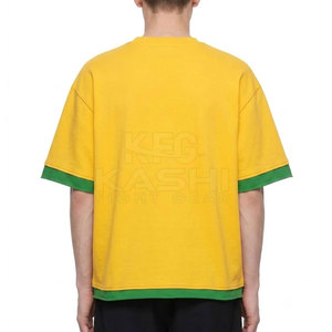 T-shirt Homme Ample en Toile Lavée 100% Coton, Confortable et Doux, Coupe Épaules Tombantes, Séchage Rapide, Écologique, Idéal Sport et Entraînement - Product Image 4