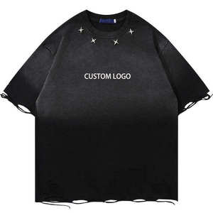 Camiseta Extra Grande de Algodón Premium de 260g con Lavado Vintage Personalizado, Ropa Urbana, Marca Privada, Proveedor OEM - Product Image 3