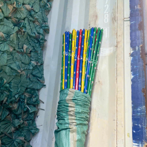 Balai en bois long pour le nettoyage domestique, design Panda, manche recouvert de PVC souple, portable, écologique, pour toilettes et sols - Product Image 2