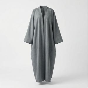 Abayas islamiques élégantes, jilbabs, khimars, robes musulmanes sur mesure pour femmes, tissu en mousseline, vêtements modestes, vente en gros - Product Image 1