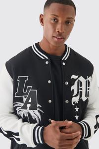 Chaqueta Varsity de Invierno para Hombre, de Piel de Oveja, a Prueba de Viento, Personalizada con Letras Bordadas, Estilo Urbano, Talla Grande, Venta al Por Mayor - Product Image 6