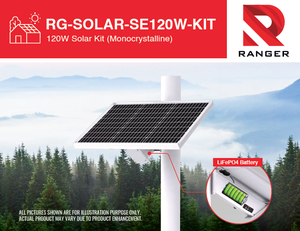 Kit de panneaux solaires intelligents 120W haute efficacité, alimentation stable, raccordement CCTV sans tracas, fourni par un fabricant malaisien de confiance - Product Image 1