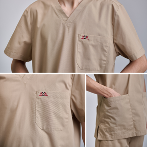 2024 nuevo estilo FMF uniforme de moda Unisex de manga corta conjuntos médicos uniformes de enfermera de manga larga de tejido suave para - Product Image 4