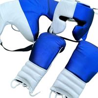 Set de Protección Profesional para Boxeo, Guantes de Piel Sintética PU Duraderos con Cordones, Protector de Cabeza y Protector Inguinal para Entrenamiento y Sparring